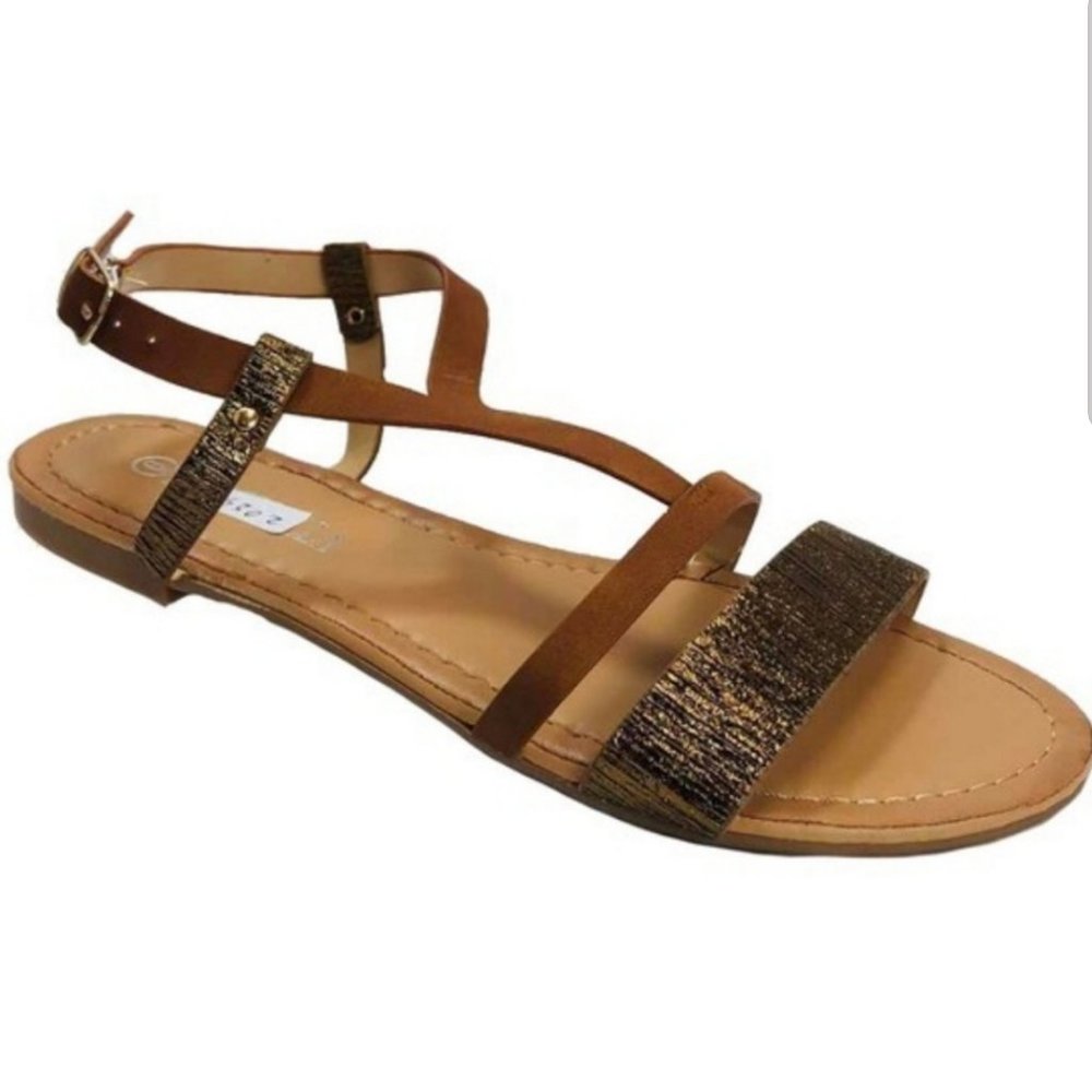 40186 Metallic Sandals